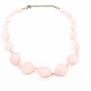 Women's Fashion Statement Pink Necklace